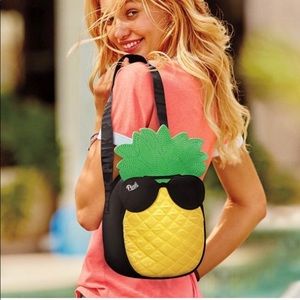 Pink pineapple beach cooler bag adorable